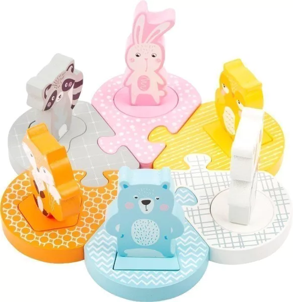 Casse-tête enfichable Pastel | Jouets de motricité | Bois