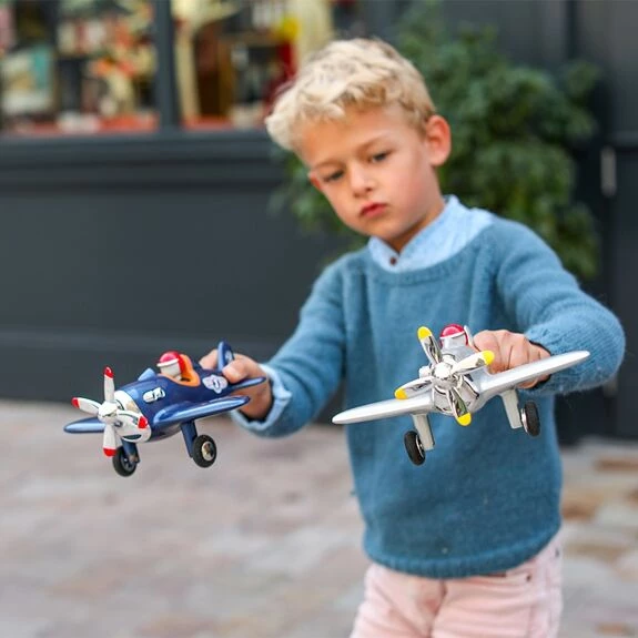 Petit Avion Jouet pour Enfant - Jet Plane Silver