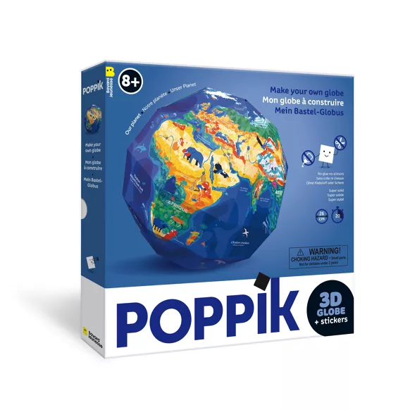 POPPIK  GLOBE A CONSTRUIRE NOTRE PLANETE