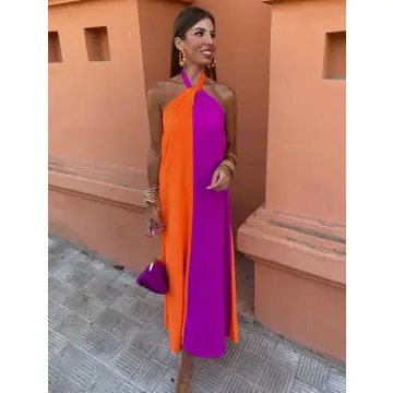 Robe longue à nouer