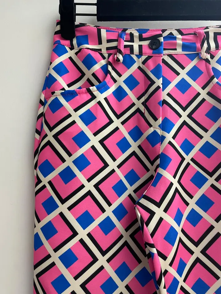 Pantalon imprimé avec taille haute