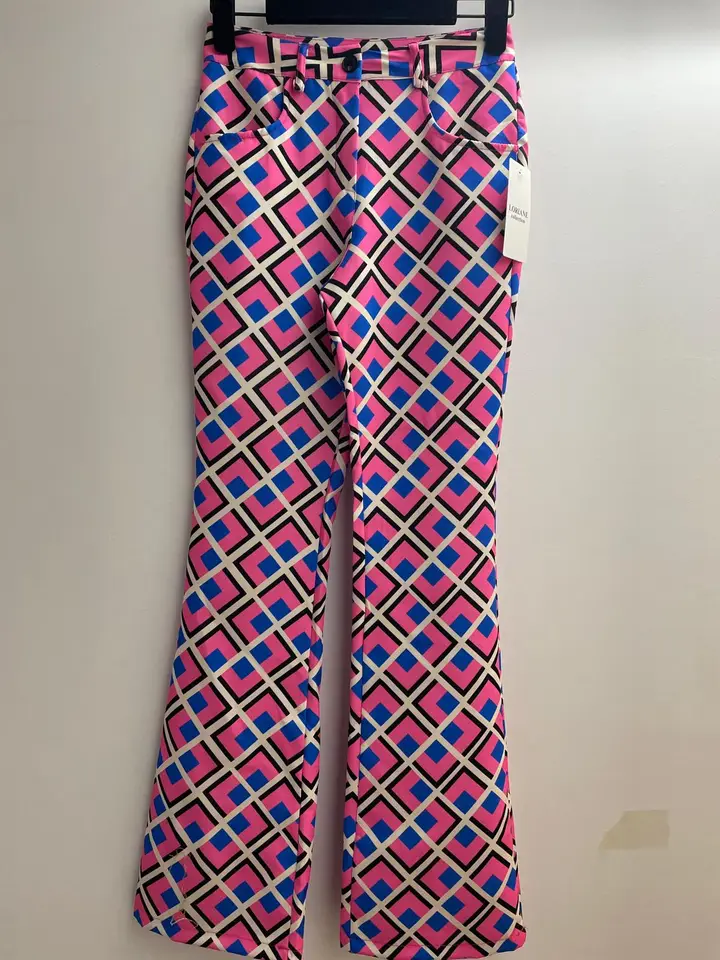 Pantalon imprimé avec taille haute