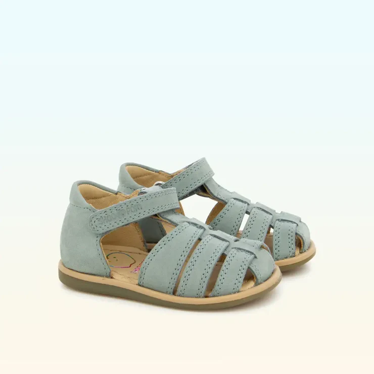 sandales enfant Shoopom PIKKA TONTON cuir nubuck